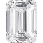 Emerald cut diamond